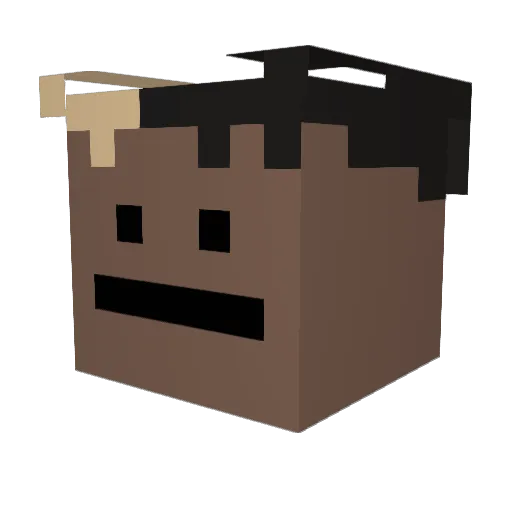 Pooptruck1217 Minecraft avatar head, 3D render