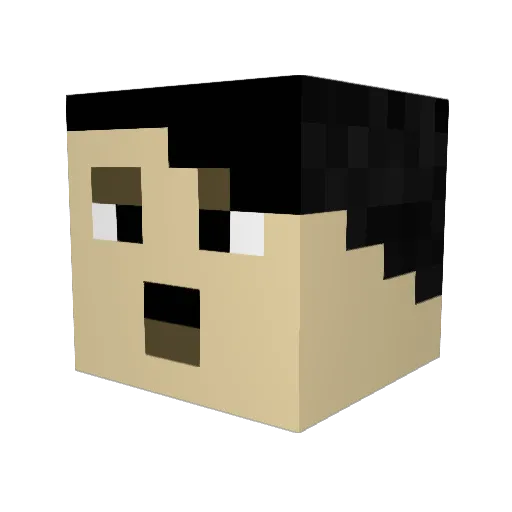 PoopyButthole475 Minecraft avatar head, 3D render