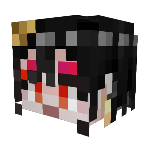 PoopyGangsta Minecraft avatar head, 3D render