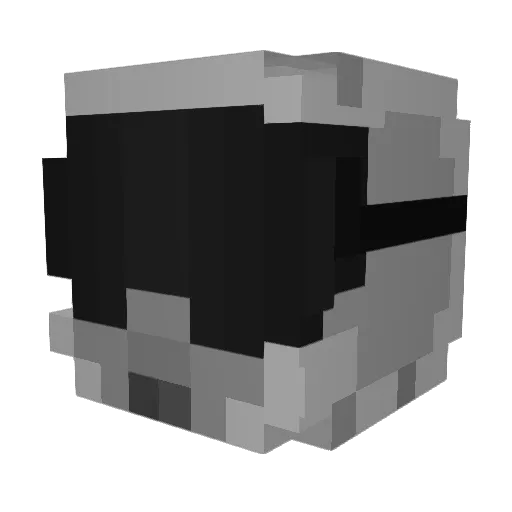 PoopyScooby Minecraft avatar head, 3D render