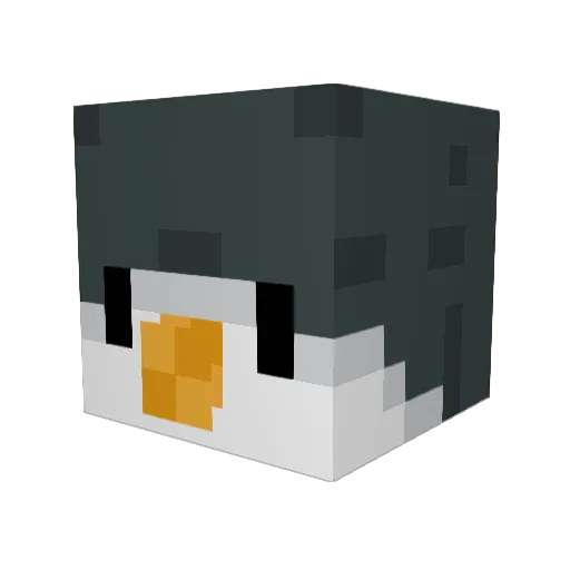 PoorHouseGaming Minecraft avatar head, 3D render
