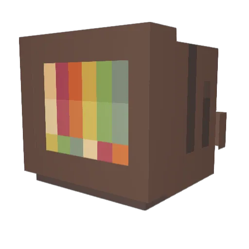 Poorion Minecraft avatar head, 3D render
