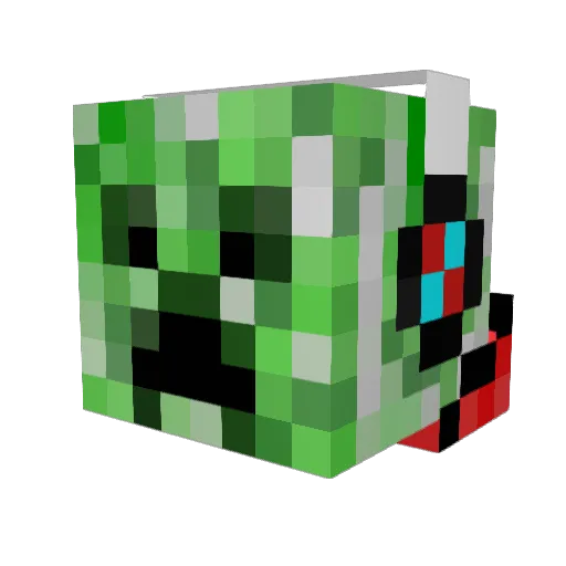 PootersYT Minecraft avatar head, 3D render