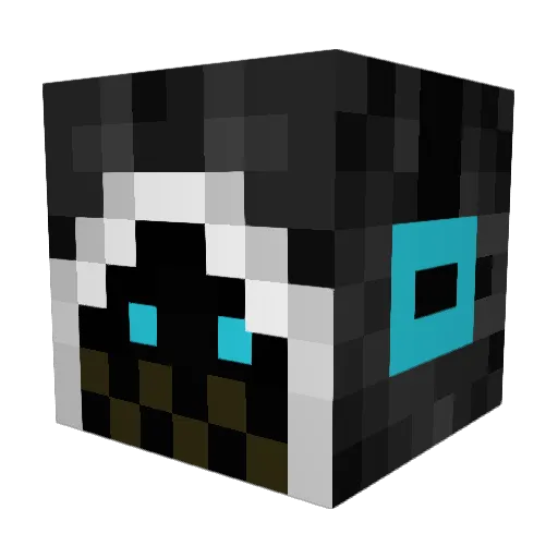 Pootis_ Minecraft avatar head, 3D render