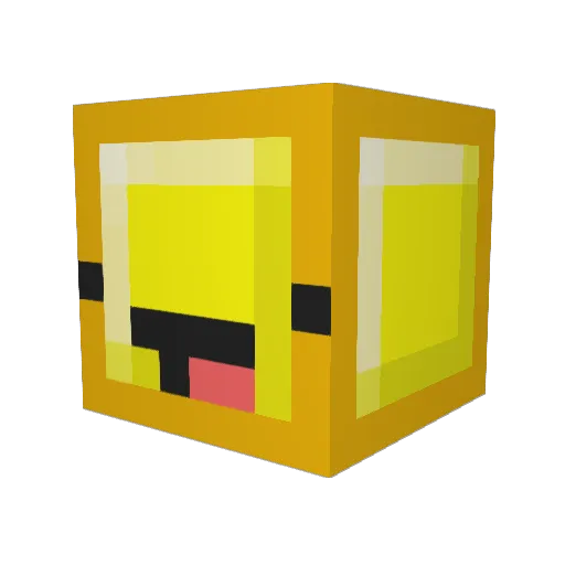 PopCornCernal Minecraft avatar head, 3D render