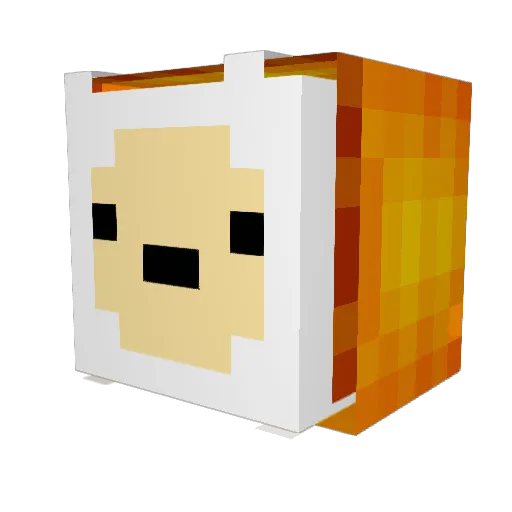 PopKern1364 Minecraft avatar head, 3D render
