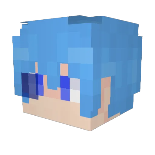 PopKiller12345 Minecraft avatar head, 3D render
