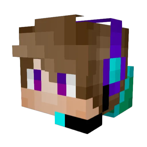 PopStar_FX Minecraft avatar head, 3D render