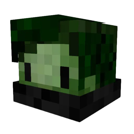 PopSterS Minecraft avatar head, 3D render
