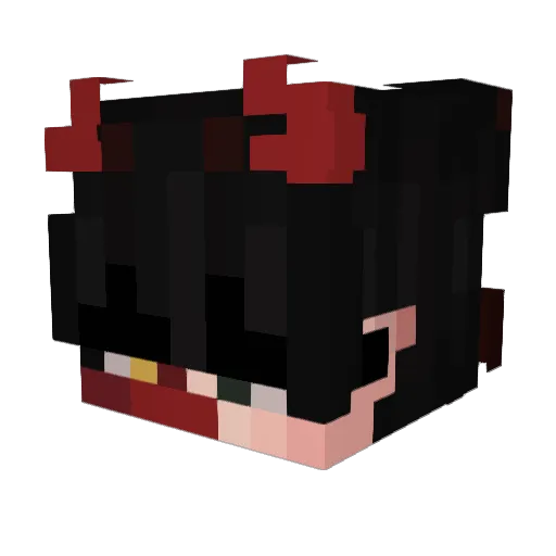 PopUp_ Minecraft avatar head, 3D render