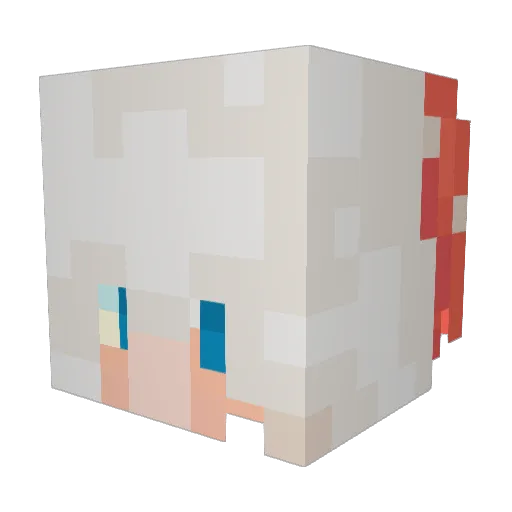 Popcicle0619 Minecraft avatar head, 3D render