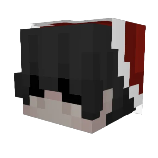Popcorn2374 Minecraft avatar head, 3D render