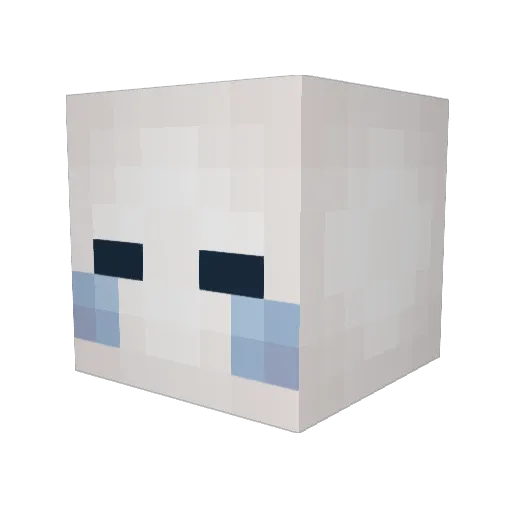 Popcorn320 Minecraft avatar head, 3D render