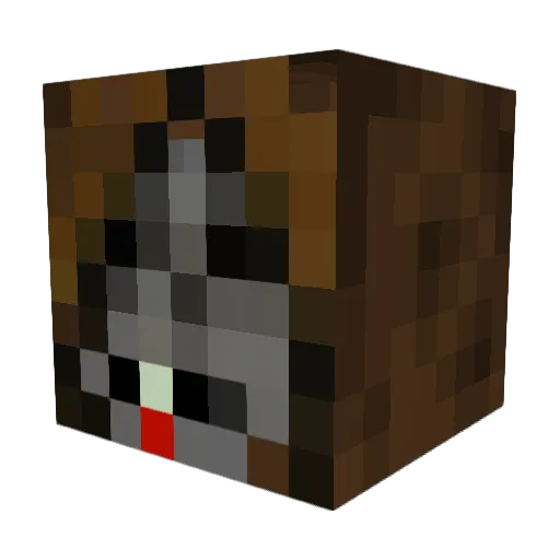 PopcornOffender Minecraft avatar head, 3D render