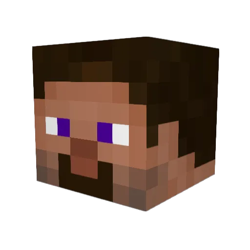 PopcornSutton_TN Minecraft avatar head, 3D render