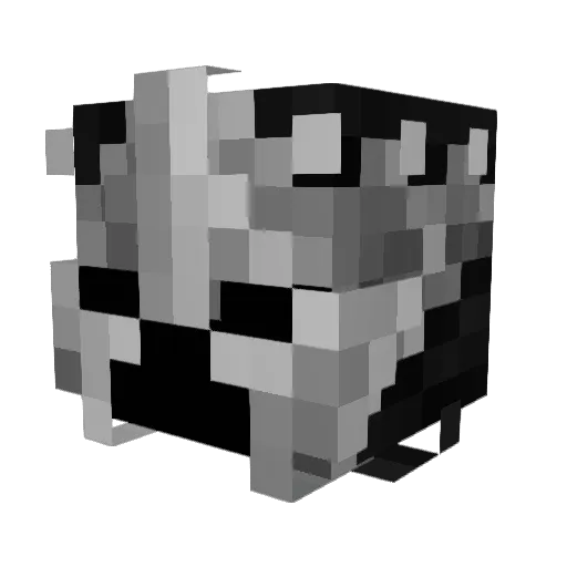 Popdragonsuper Minecraft avatar head, 3D render