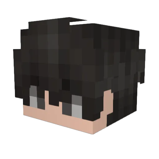 PopeBlood Minecraft avatar head, 3D render