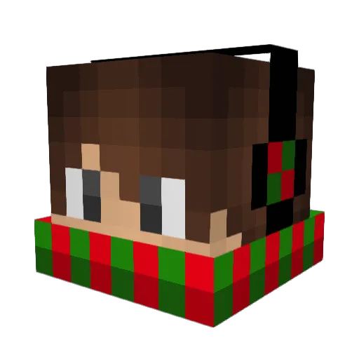 PopeFrancis_I Minecraft avatar head, 3D render