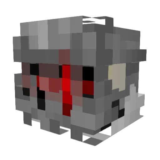 PopeHedgehog Minecraft avatar head, 3D render