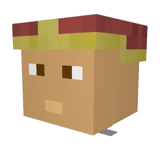 PopeJesusLover Minecraft avatar head, 3D render