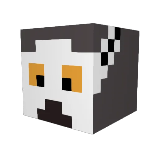 PopeTygoTheVII Minecraft avatar head, 3D render