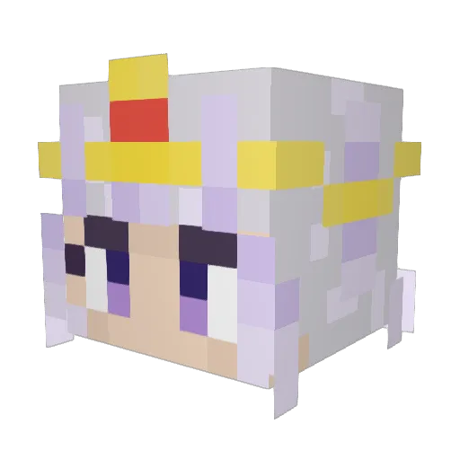 Poper12111 Minecraft avatar head, 3D render