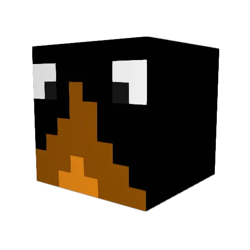 Popeurs Minecraft avatar head, 3D render