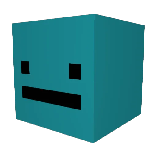 Popez__ Minecraft avatar head, 3D render