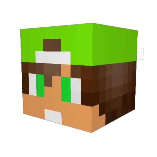 PopiReviensSTP Minecraft avatar head, 3D render