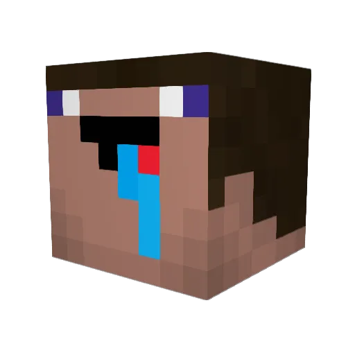 Popi_Skrt Minecraft avatar head, 3D render