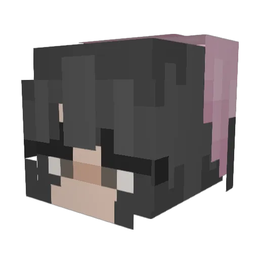 Popiis Minecraft avatar head, 3D render
