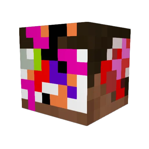 PopilomaApoma Minecraft avatar head, 3D render