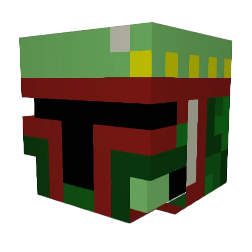 Popinfrsh Minecraft avatar head, 3D render