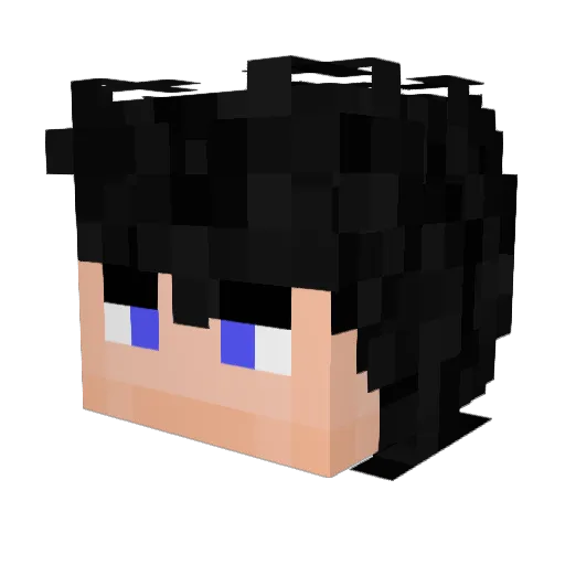 Popit_ Minecraft avatar head, 3D render