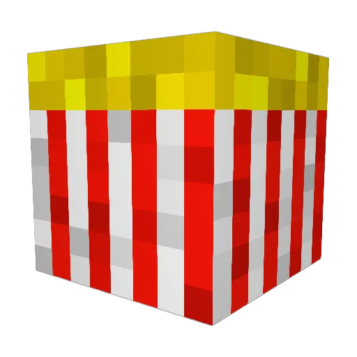 Popkornz Minecraft avatar head, 3D render