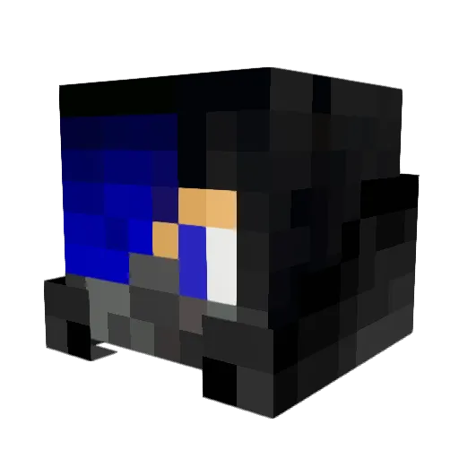 Popoly_ Minecraft avatar head, 3D render