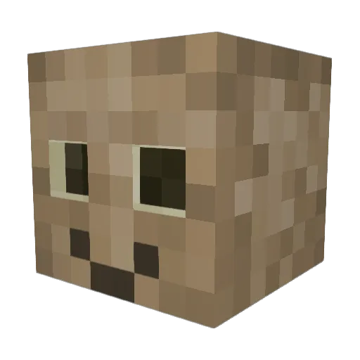 Popopomidor4ik Minecraft avatar head, 3D render