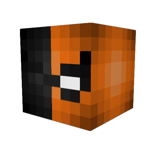 Popotinha Minecraft avatar head, 3D render