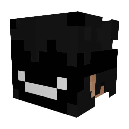 PoppaWeelie Minecraft avatar head, 3D render