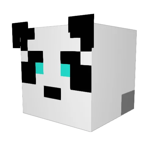 Poppaindahouse Minecraft avatar head, 3D render