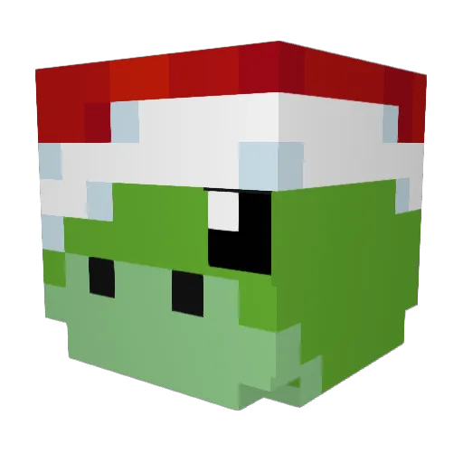 PoppedTent Minecraft avatar head, 3D render