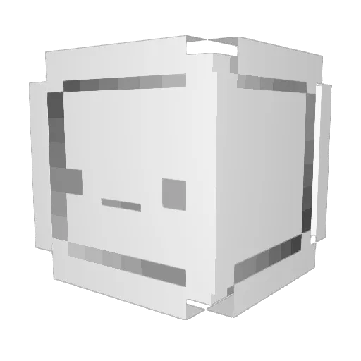 PoppingXanax Minecraft avatar head, 3D render