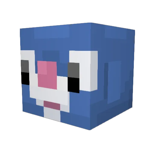 PopplioCL2017 Minecraft avatar head, 3D render