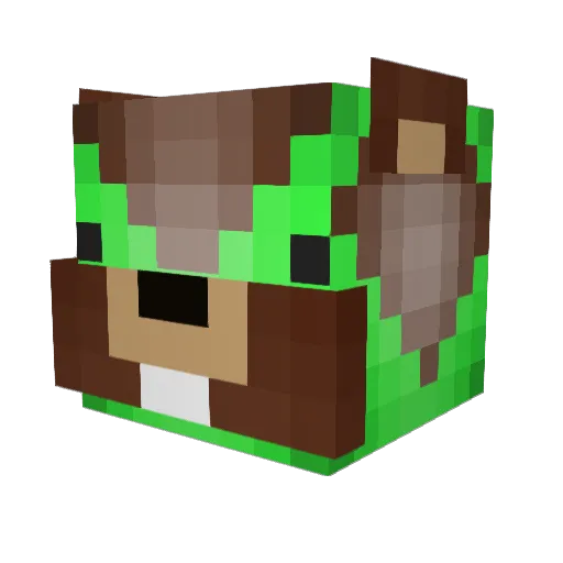 Poppyy Minecraft avatar head, 3D render