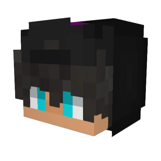 PoprostuBorder Minecraft avatar head, 3D render