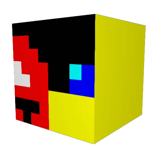 PoprostuKEXI Minecraft avatar head, 3D render