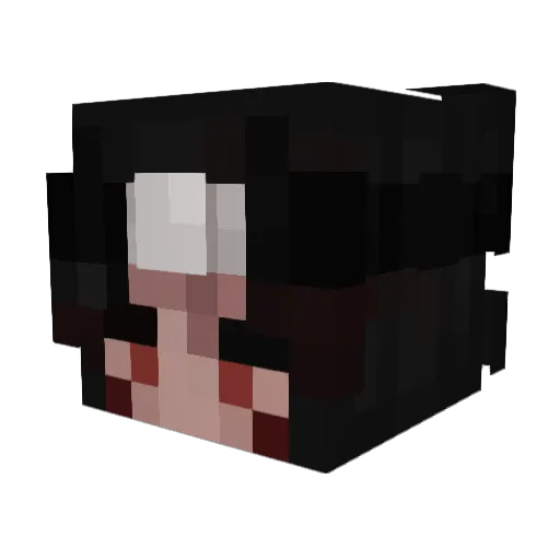 PopsVader Minecraft avatar head, 3D render