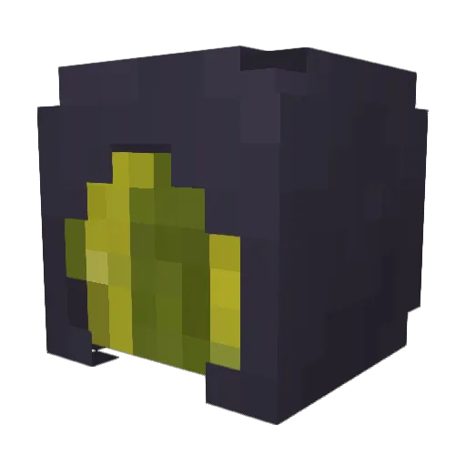 Popse Minecraft avatar head, 3D render