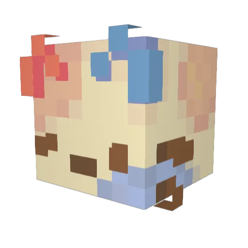 Popsicle005 Minecraft avatar head, 3D render