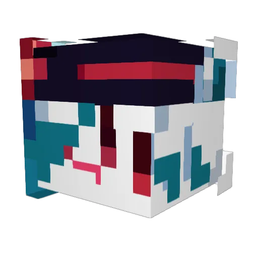 Popsicle1223 Minecraft avatar head, 3D render